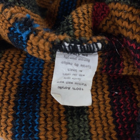 Vintage Spunky Geometric Knit Sweater BOXY Medium Pattern Cottagecore Grannycore - Picture 8 of 8